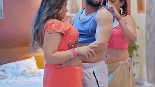 Threesome Fever - Indian Wife Sharing With Her Husband And A Stranger