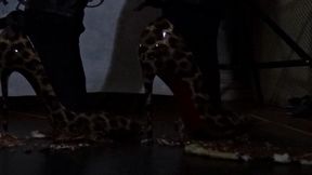 eat from shoes (fullbody view)