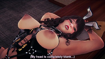 Chubby Bunny rides a guy tied on a Chair BDSM POV