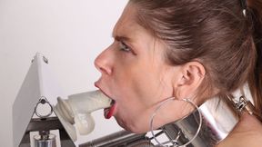 Alice Maze on the Deepthroat Trainer