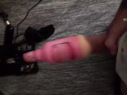 J Swiift using a fucking machine to suck his cock.