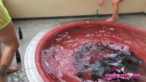 many mexican t-girls pissing on a dude