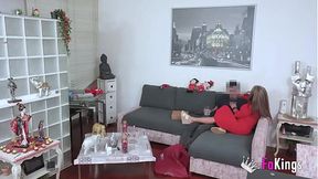 Colombian mom Vanessa deflowers an 18-year-old boy  Little Nico's first time in porn with FAKings