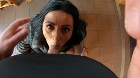 elegant fur-coated slut fucked on a wooden table and covered in cum twice 240