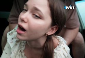 Step sister cosplay and fucked in car - Deluxe_Bitchxxx - Homemade XXX