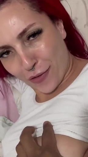 Watching My Stepmom's Hottie Dress up as a Hard Cock, She Caught Me Red-handed