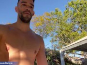 Perfect Hot bisexual man gets full naked on a supermarket parking lot! Super hot