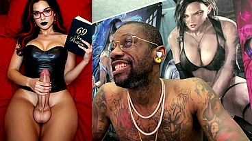 Transgender StepMom Jerks Off While Cumming And Reading Smut, AI Generated