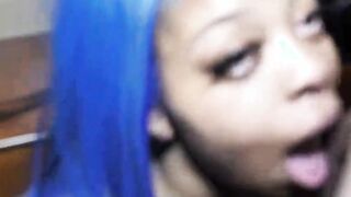 phat ass long nie moneyy sucking n slobbing big black cock jay banga