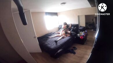 MY GIRLFRIEND IS NOT HERE AND LEAVES HER MOTHER AND MY GIRLFRIEND'S MOTHER ENTERS MY ROOM