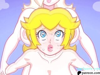 Futanari Rosalina x Princess Peach Uncensored Comics High Quality