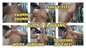 SAGGY BOOBS - SLAPPING AND CLAPPING