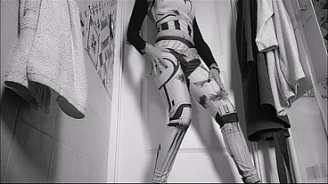 Chantal as a hot stormtrooper's cosplay