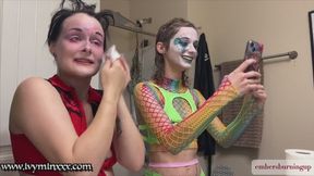 Taking Off the Clown Makeup and Wigs with Ivy