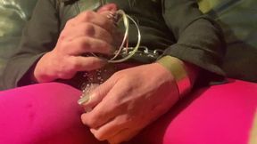 Heavy Metal Pierced Cock Jerked to Gushing Cum Overload Vol 1