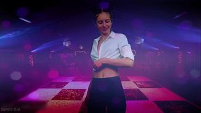 Dancing to electronic music in a club