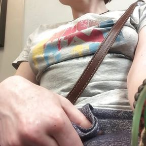 Horny mature slut HAD to finger herself whilst sat in the doctors surgery