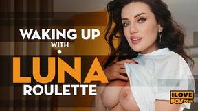 ”Luna Roulette uses her big tits & muff to please you in morning glory scene”