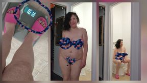 Say What Nude Wakeup Up Peeing and Weigh In at 161 pt 8 Lbs