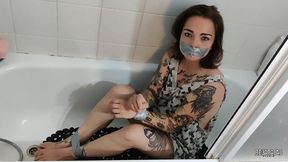Shower in bondage for Maysha! (1080p)