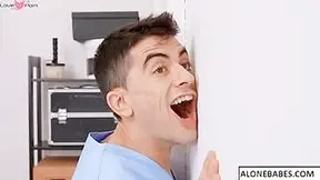 Nurse Gets A Glory Hole Ass Fuck With Deep Threat