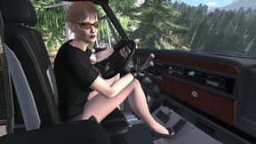 Jeep Wagoneer Cranking Template - Amanda in Peep Toe Stilettos 1080p