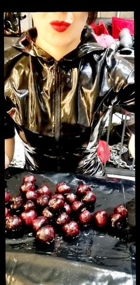 Latex food fetish