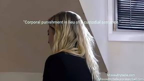 "Corporal punishment in lieu of a custodial sentence."