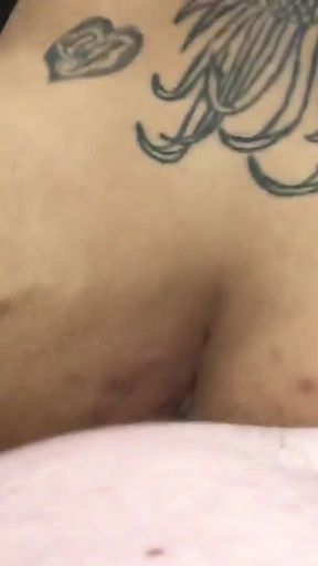 Black Girl Back Shots Covered in Cum