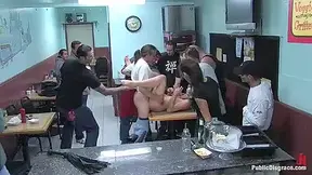 Fucked In Diner And Made To Give Bjs To Strangers With Mark Davis, Hot Amateur And Delilah Knight