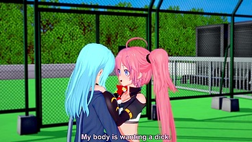 Rimuru fucks Milim standing up - The time i got reincarnated as a slime Parody