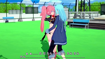 Rimuru fucks Milim standing up - The time i got reincarnated as a slime Parody