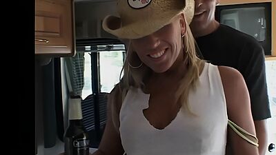 busty blonde babes first bangvan orgy