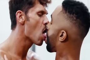 Darksome Gymrat Sucks Some Pumped Up Good-sized Milky ten-Pounder