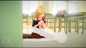 Luscious Anime Goddess Filled Blooming from Giant Cocks Seed