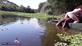 fui convidada pelo marcio baiano para passeio na prainha - acabamos transando no barco e na ponte