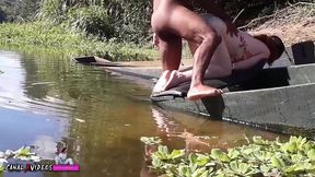 fui convidada pelo marcio baiano para passeio na prainha - acabamos transando no barco e na ponte
