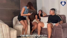 Outdoor Squirt MILF and Teen Threesome Anal Blowjob