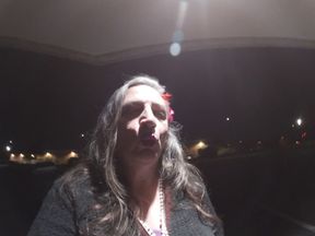 Cum whore CD is outdoors alone then goes indoors for masturbation