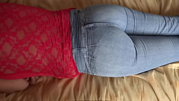 Steph makes me cum every day in my ass, jeans up, jeans down, full of milk in panties