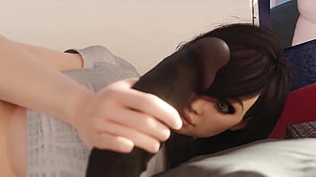 White Bitch Gets Creampie from BBC in 3D Animation
