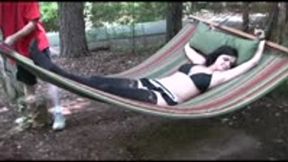 Amber Tied Up On A Hammock And Tickled! (mp4)