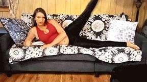 Stretches Squats and Crunches in Tight Leggings with Katie Katt - MP4 (SD)
