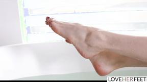 ”Nerdy Step Sister catches Foot Fetishist Step Brother Spyin'”