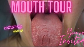 Mouth tour extremely close Veins