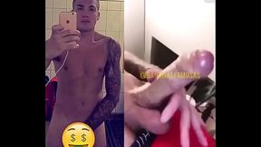 MC Brisola mostrando o pau