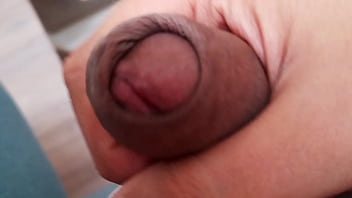 Slowly stroking my uncut cock, closeup. March 25, 2023.