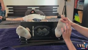 Louis tickled intensively in the stocks by Nathan and me (mobile)