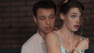 Shrooms Q gets her tight hole pounded in a taboo public vid