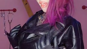 Latex, inked and busty turn on